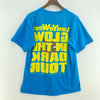 Kanye West Glow In The Dark Tour 2007 Blue T-shirt Size M