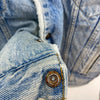 Levi's Sherpa Denim Jacket Blue Light Wash Size M Snap Up