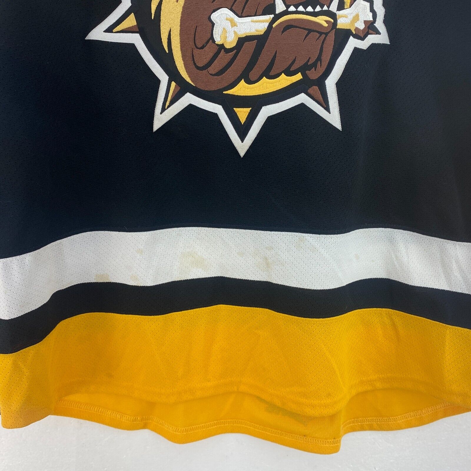 CCM Hamilton Bulldogs Black Hockey Jersey Size L OHL