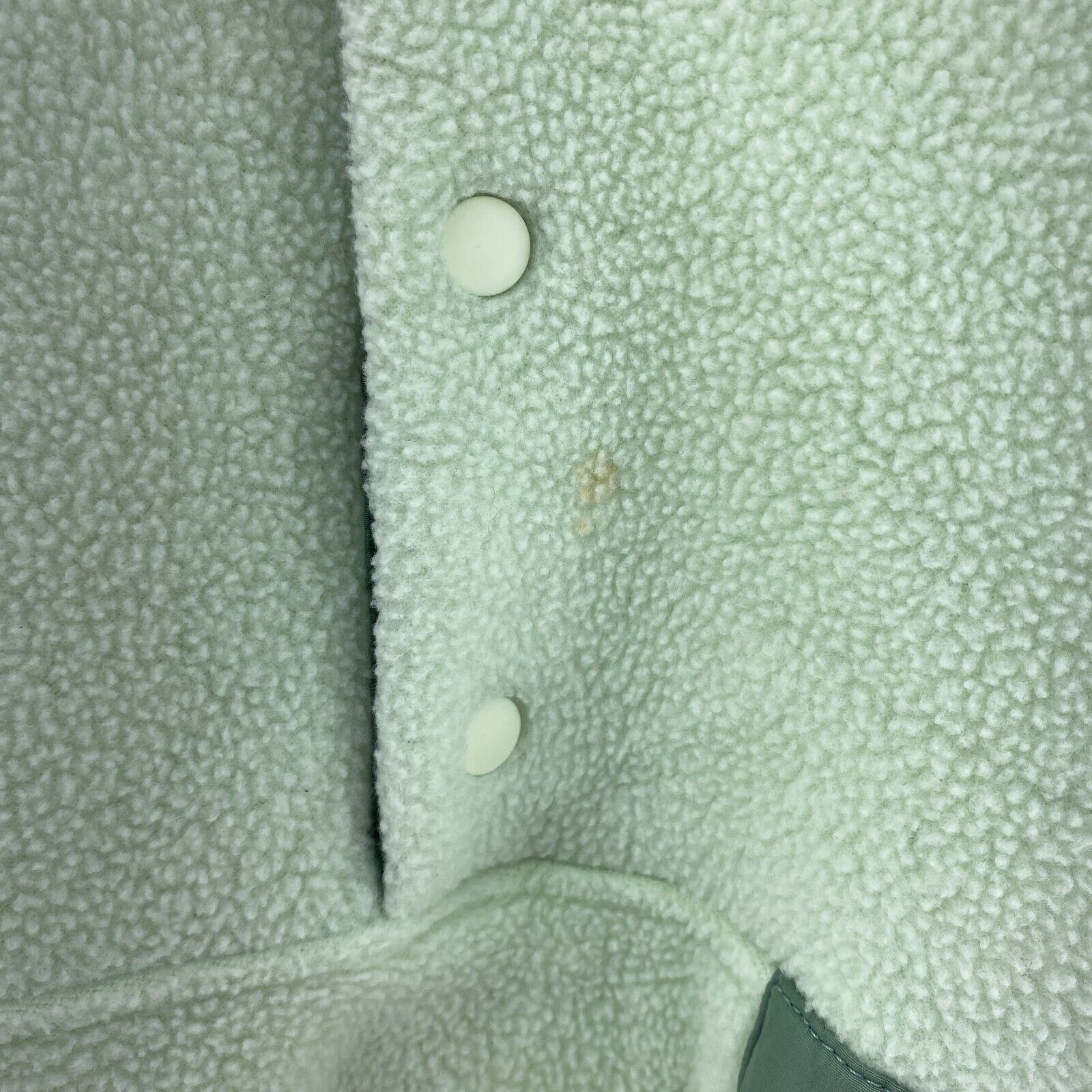 The North Face Zip Pockets Fleece Snap T Jacket Size M Green