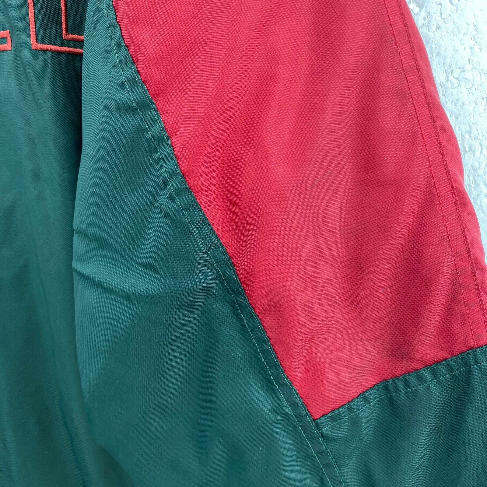 Vintage Logo Athletic Minnesota Wild NHL Green Full Zip Insulated Jacket Size L