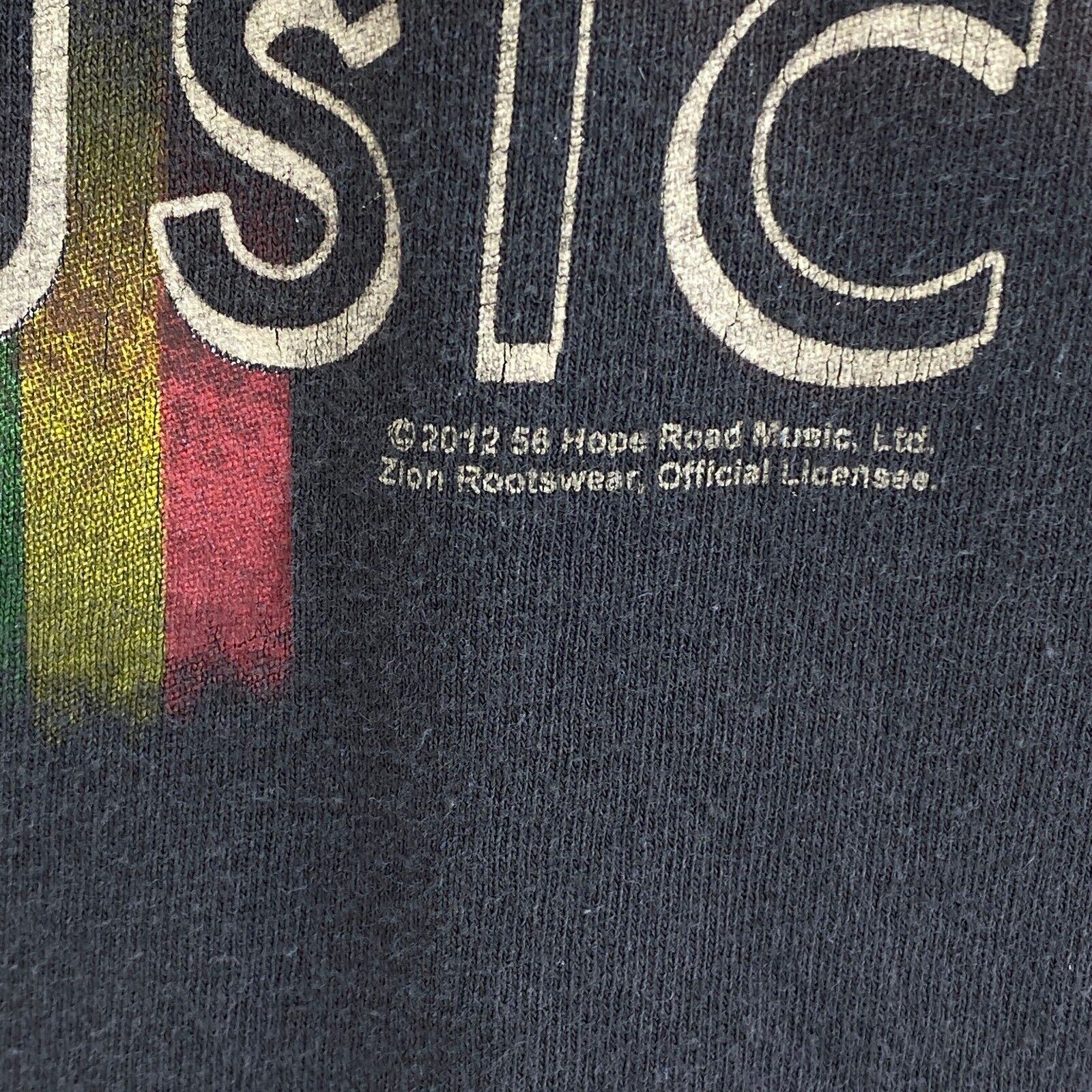 Bob Marley Rebel Music 2012 Brown T-shirt Size L Music