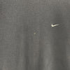 Nike Swoosh Check Embroidered Black Sweatshirt Size XL Crewneck