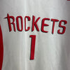 1 Tracy McGrady NBA Houston Rockets Swingman Reebok White Jersey Size S