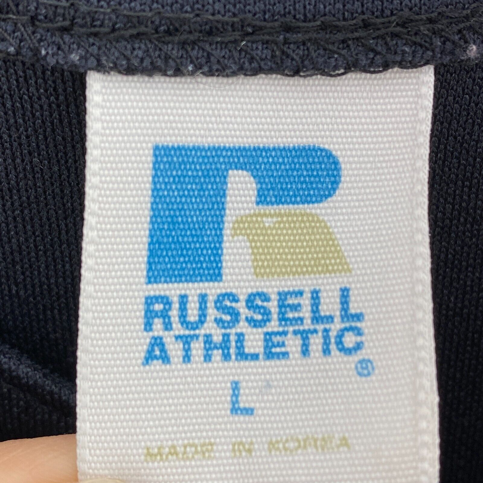 Russell Athlethic Seattle Mariners Button Up Black Jersey Size L