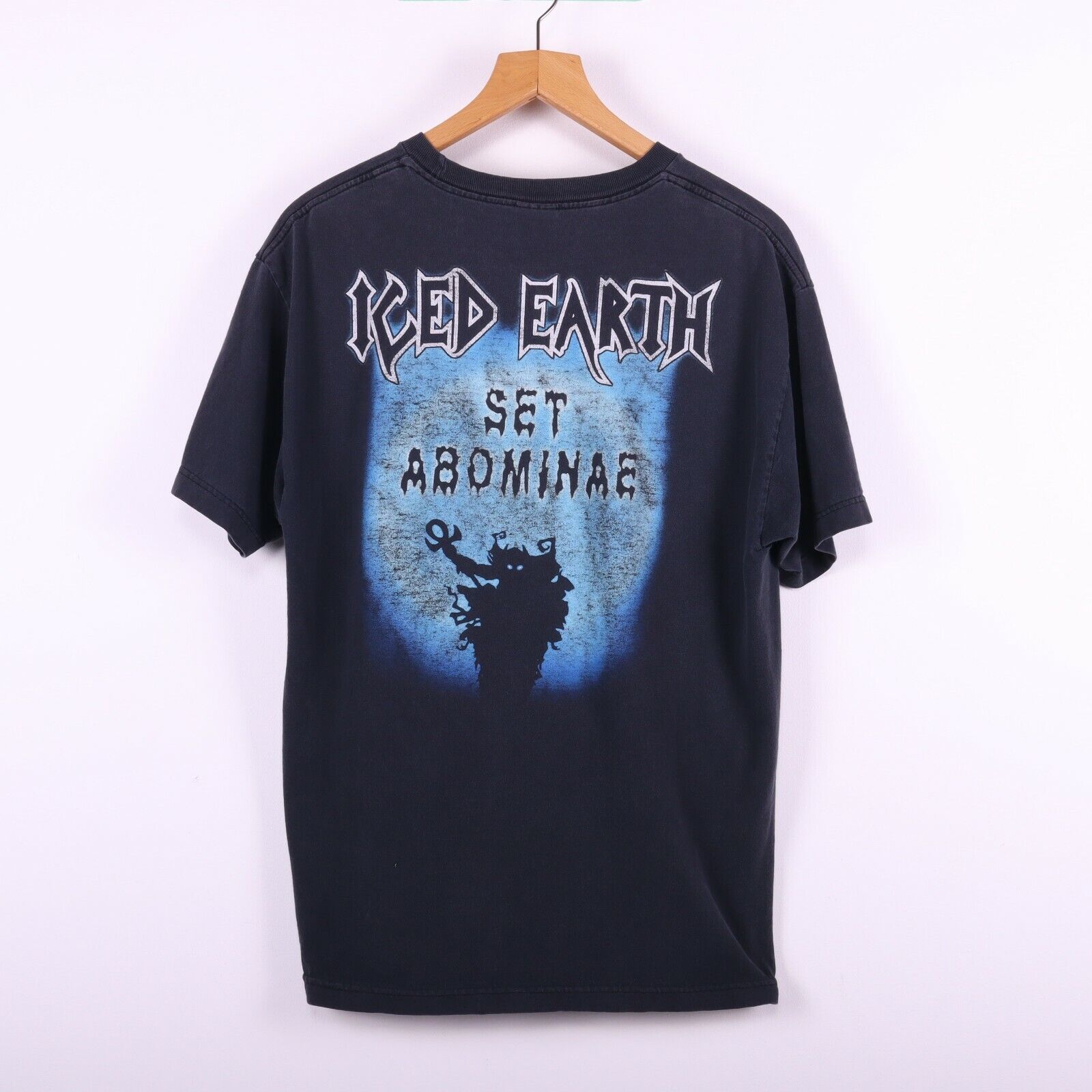 Iced Earth Set Abominae Heavy Metal Band Black T-shirt Size L