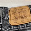 Levi's Orange Tab Light Wash Black Denim Straight Jeans Size 36