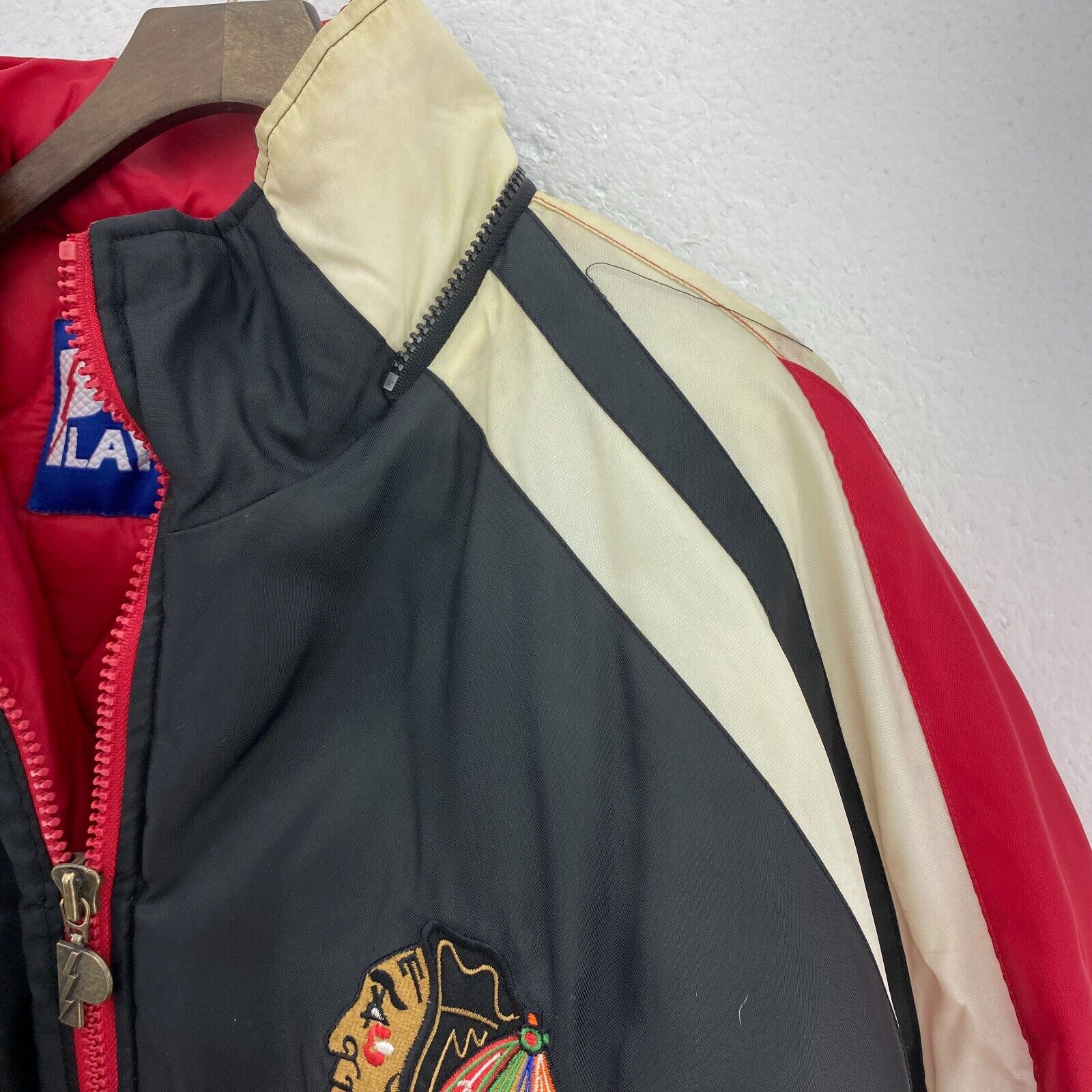 Pro Player Chicago Blackhawks NHL Black Full Zip Insulated Jacket Size XL