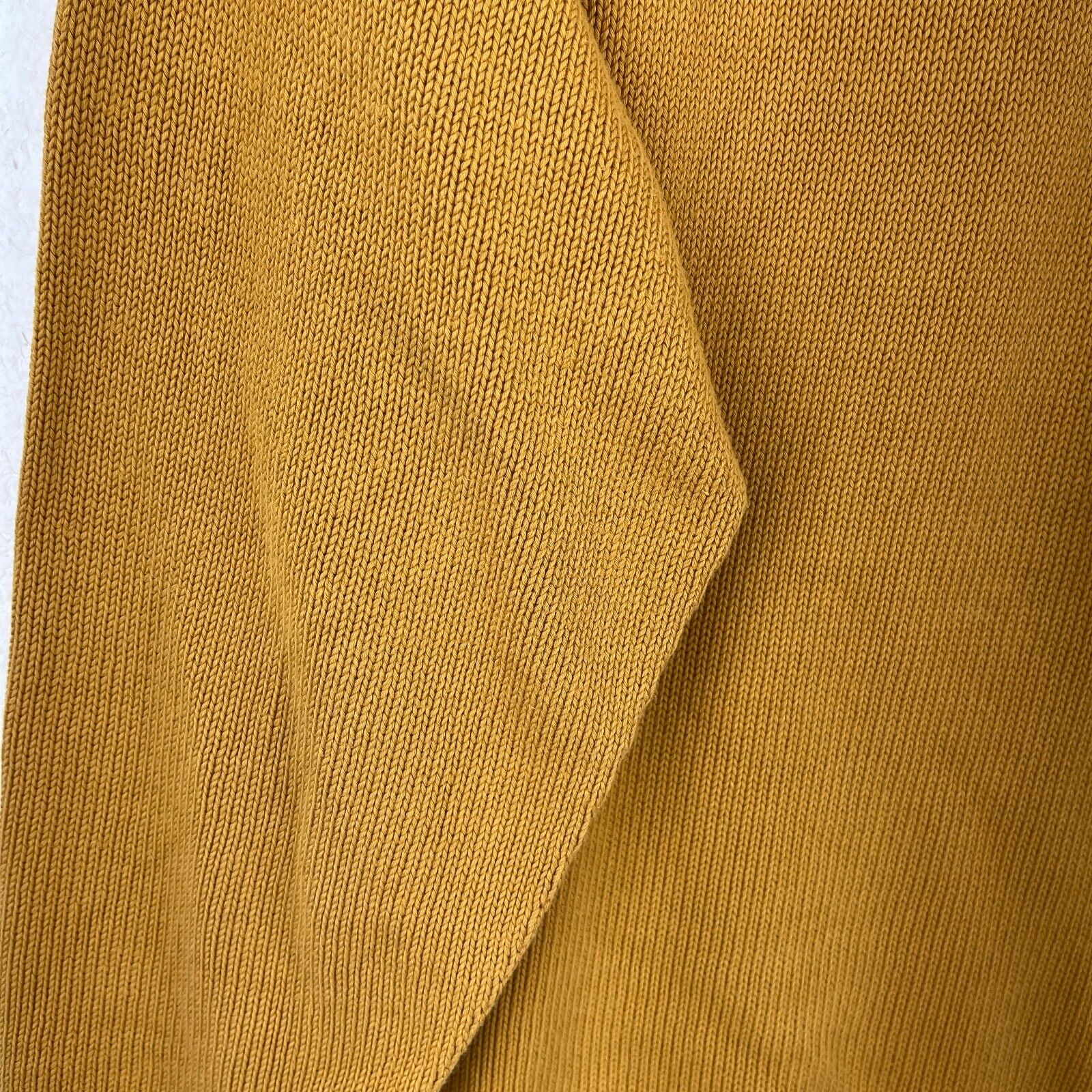 Vintage Burberry London Logo Quarter Zip Mustard Sweater Size 7