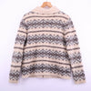 Sears Wool Knit Beige Cardigan Size 44 90s