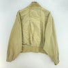 Pelican Cove Short Bomber Canvas Workwear Snapped Beige Jacket Size M
