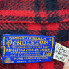 Pendleton Wool Checked Red Button Up Shirt Jacket Shacket Size M