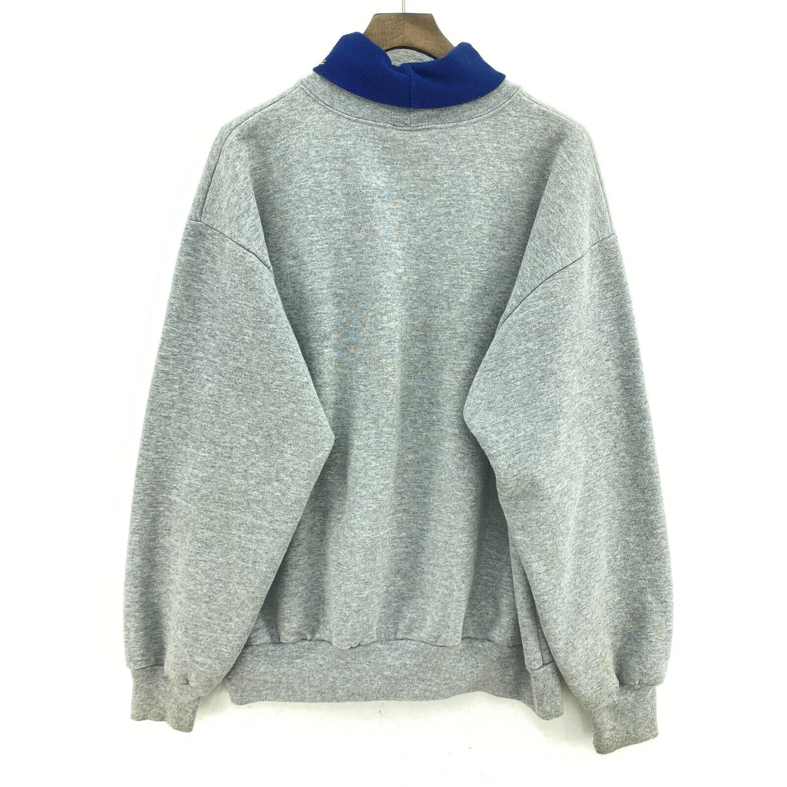 Vintage Notre Dame Fighting Irish NCAA Gray Turtle Neck Sweatshirt Size L