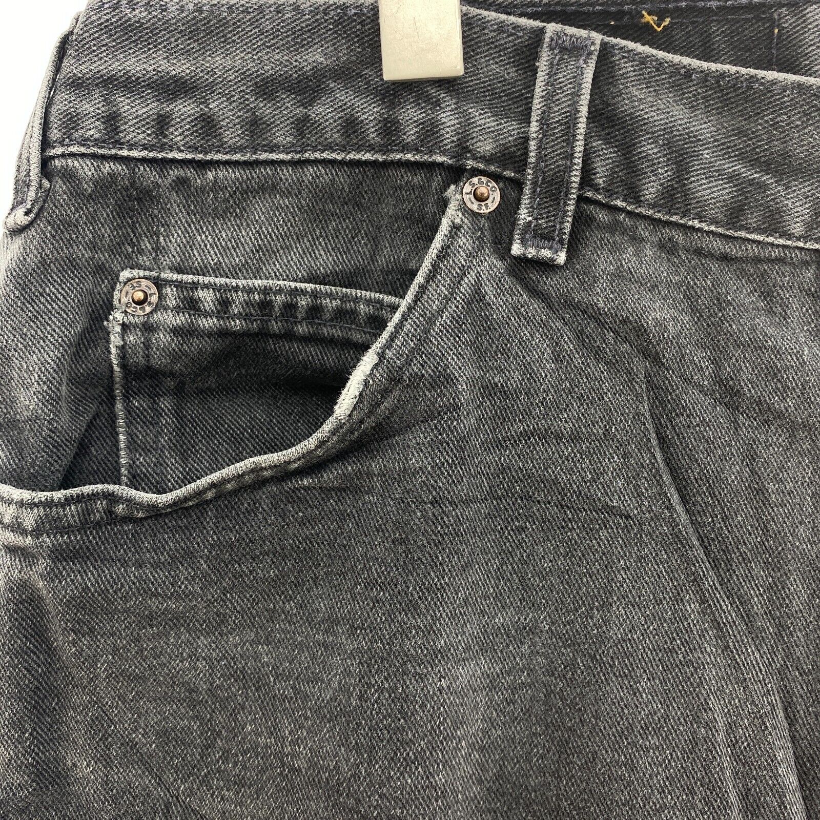 Levi Strauss Orange Tab Black Medium Wash Jeans Size 36 Straight Leg