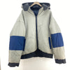 Dallas Cowboys NFL Insulated Full Zip Blue Hooded Jacket Size L Reversible