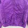 The North Face Logo Full Zip Purple Down Filled Jacket Size S Women's