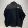 The North Face Logo Full Zip Black Fleece Jacket Size XL