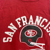 Champion Blue Bar San Francisco 49ers NFL Red Sweatshirt Size M Crewneck