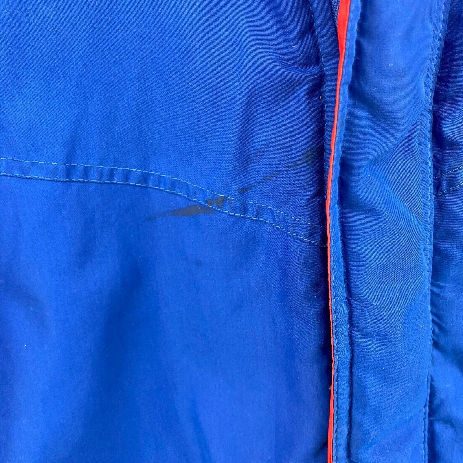 Reebok New York Giants NFL Insulated Full Zip Up Hooded Jacket Size L Blue