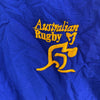 Vintage Reebok Australian Rugby Blue White Full Zip Light Jacket Size XL