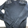 Jack Young 100% Wool Ribbed Sweater Slim Fit Size XXL Black