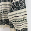 Vintage White 3D Textured Knit Crewneck Sweater Size XL