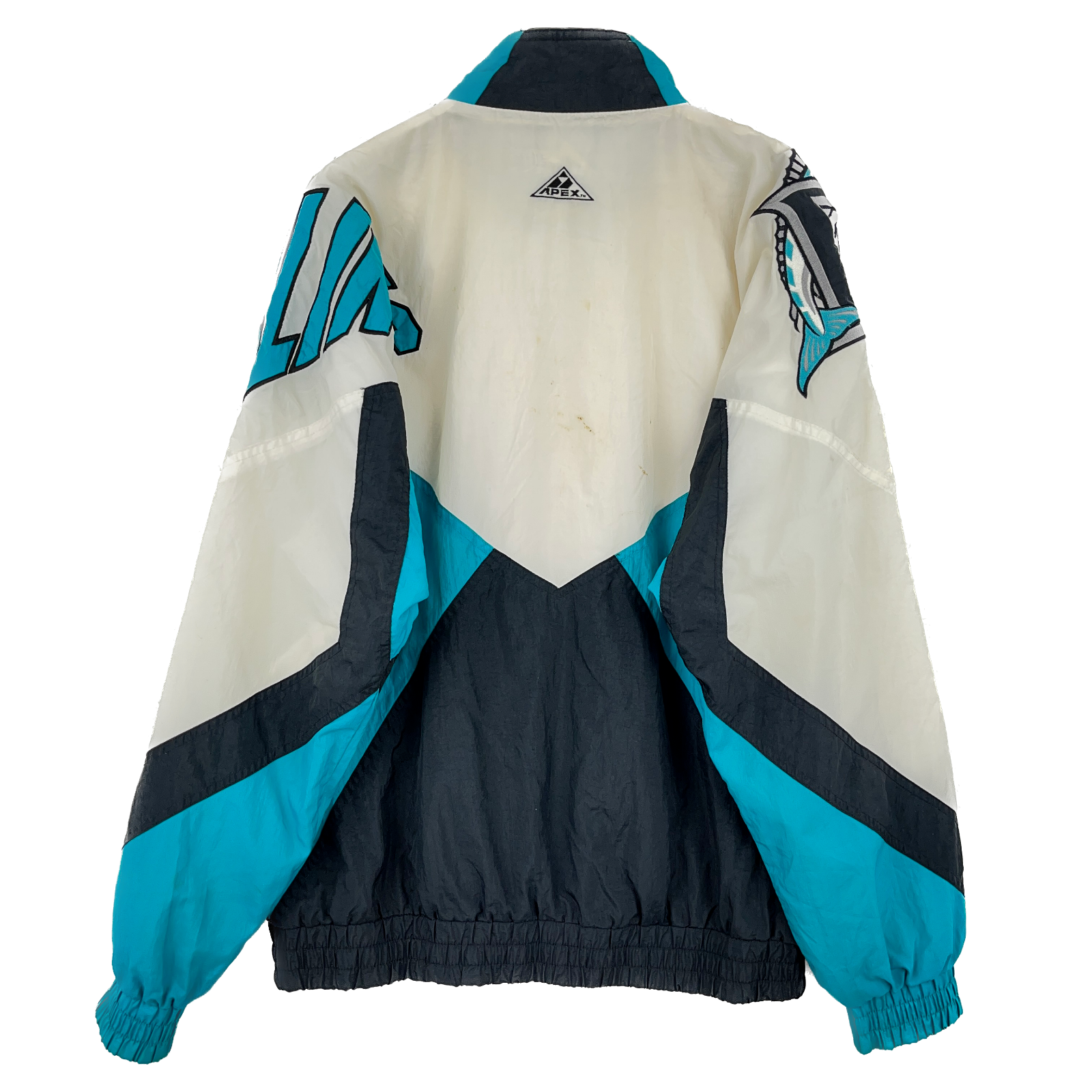 Vintage Apex One Seattle Mariners MLB Full Zip White Windbreaker Jacket Size M