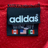 Vintage Adidas Logo Crewneck Red Sweatshirt Size L Kids Pullover