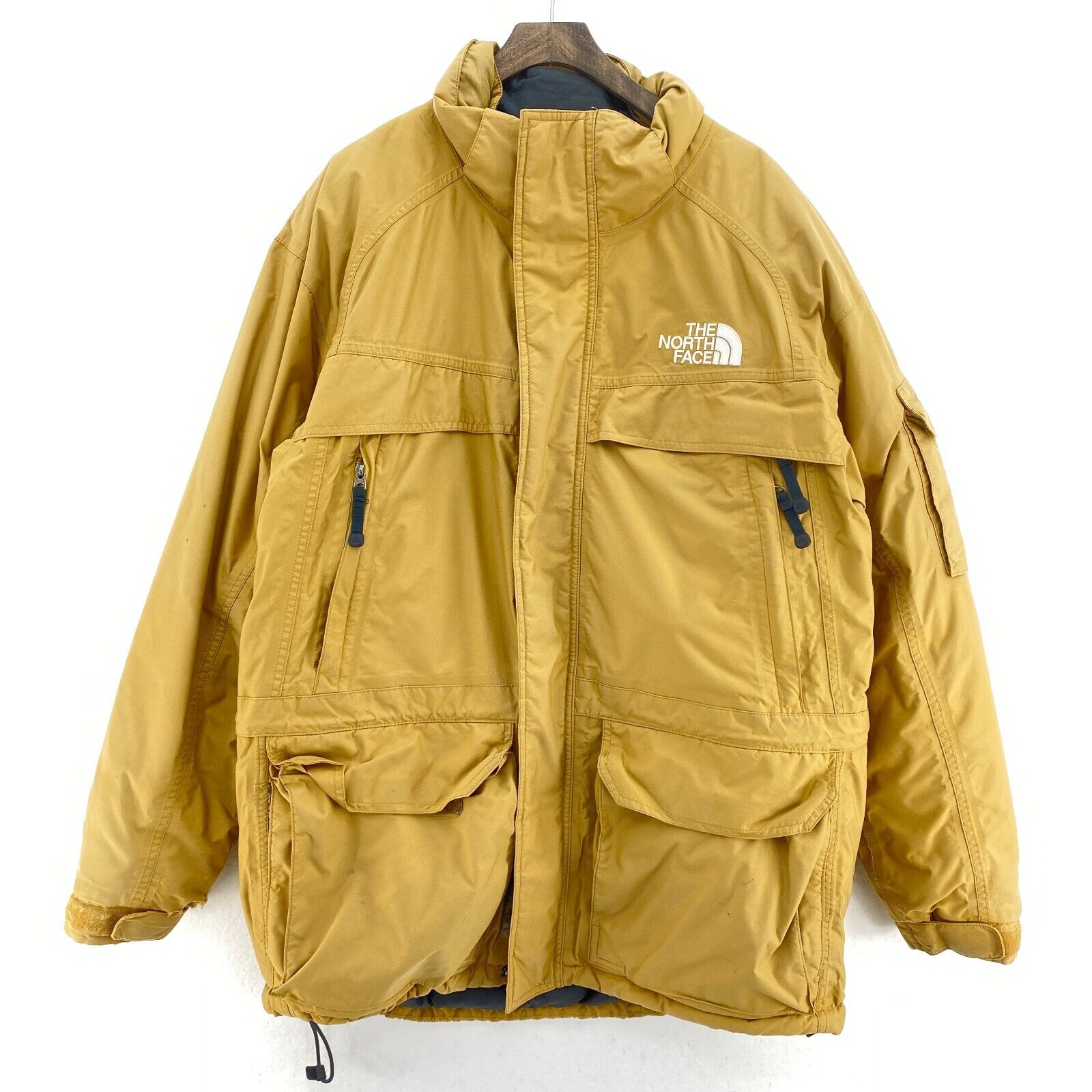 The North Face Logo 550 Full Zip Beige Insulated Jacket Size M