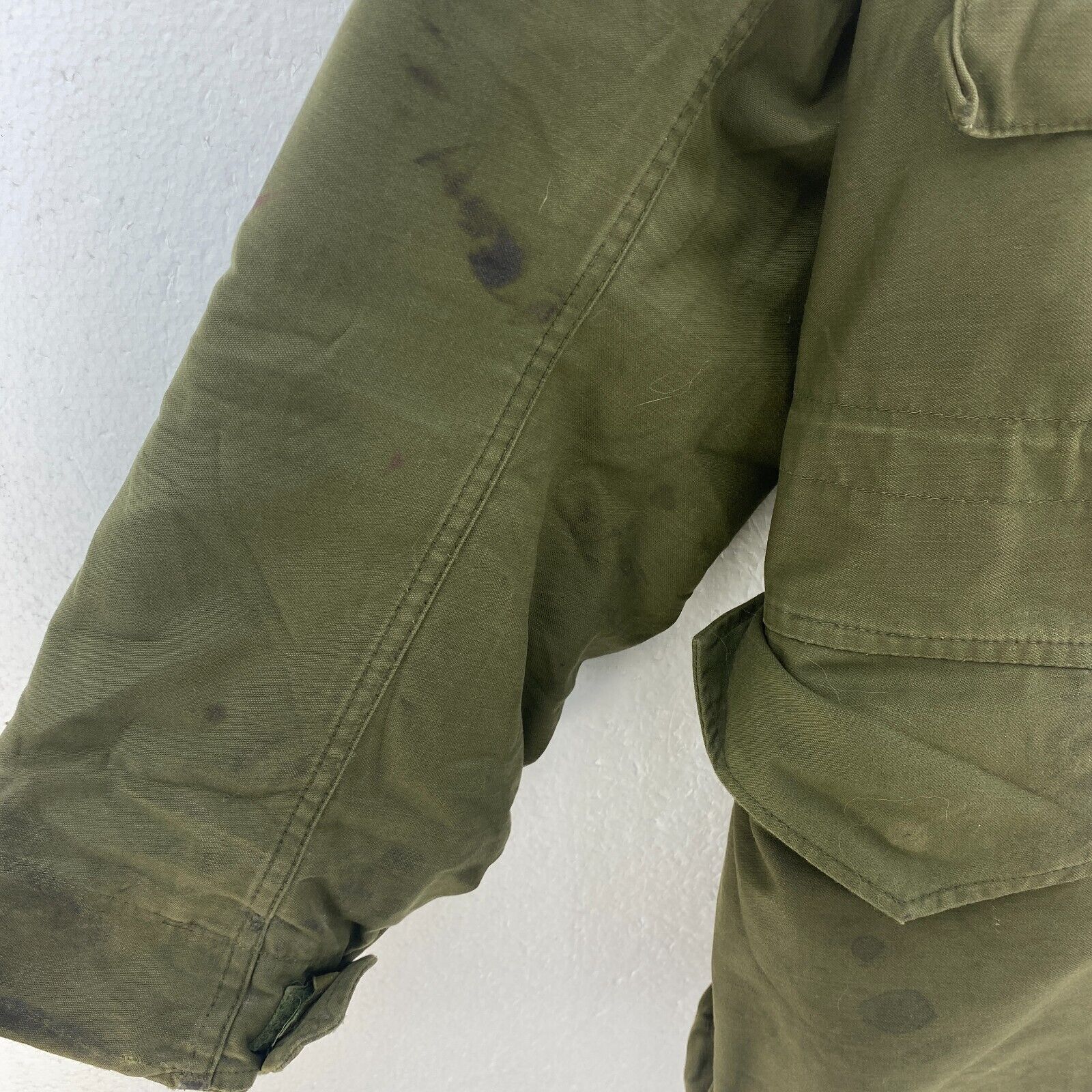 Military 3 In 1 Full Zip Army Green Parka Coat Jacket Size S