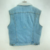 Levi's Sherpa Denim Vest Jacket Blue Light Wash Size M USA