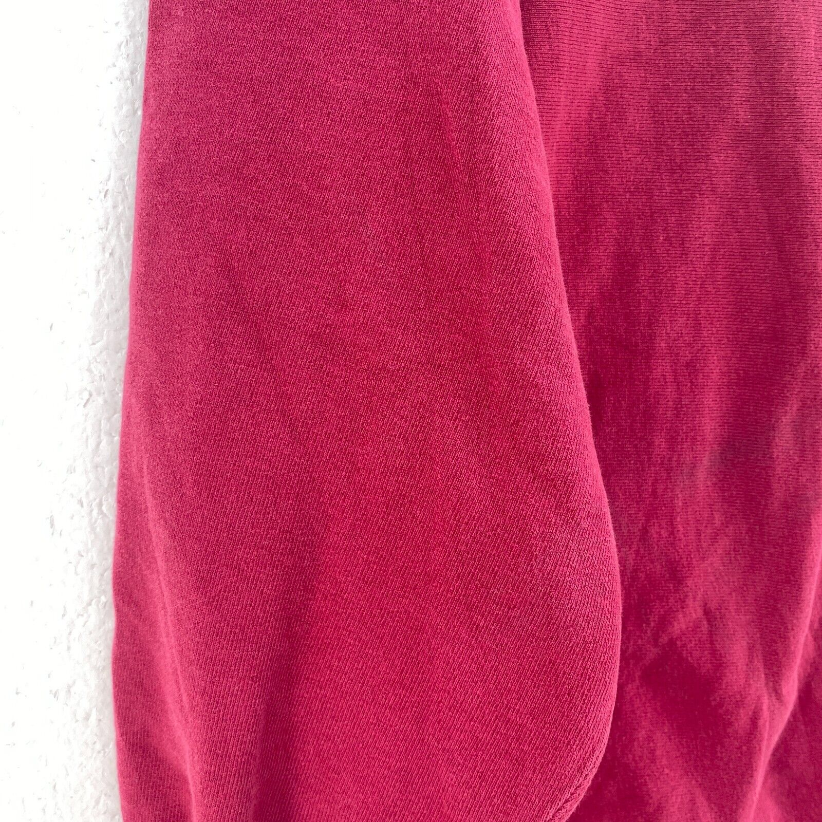 Champion Reverse Weave Embroidered Logo Red Sweatshirt Size L Crewneck