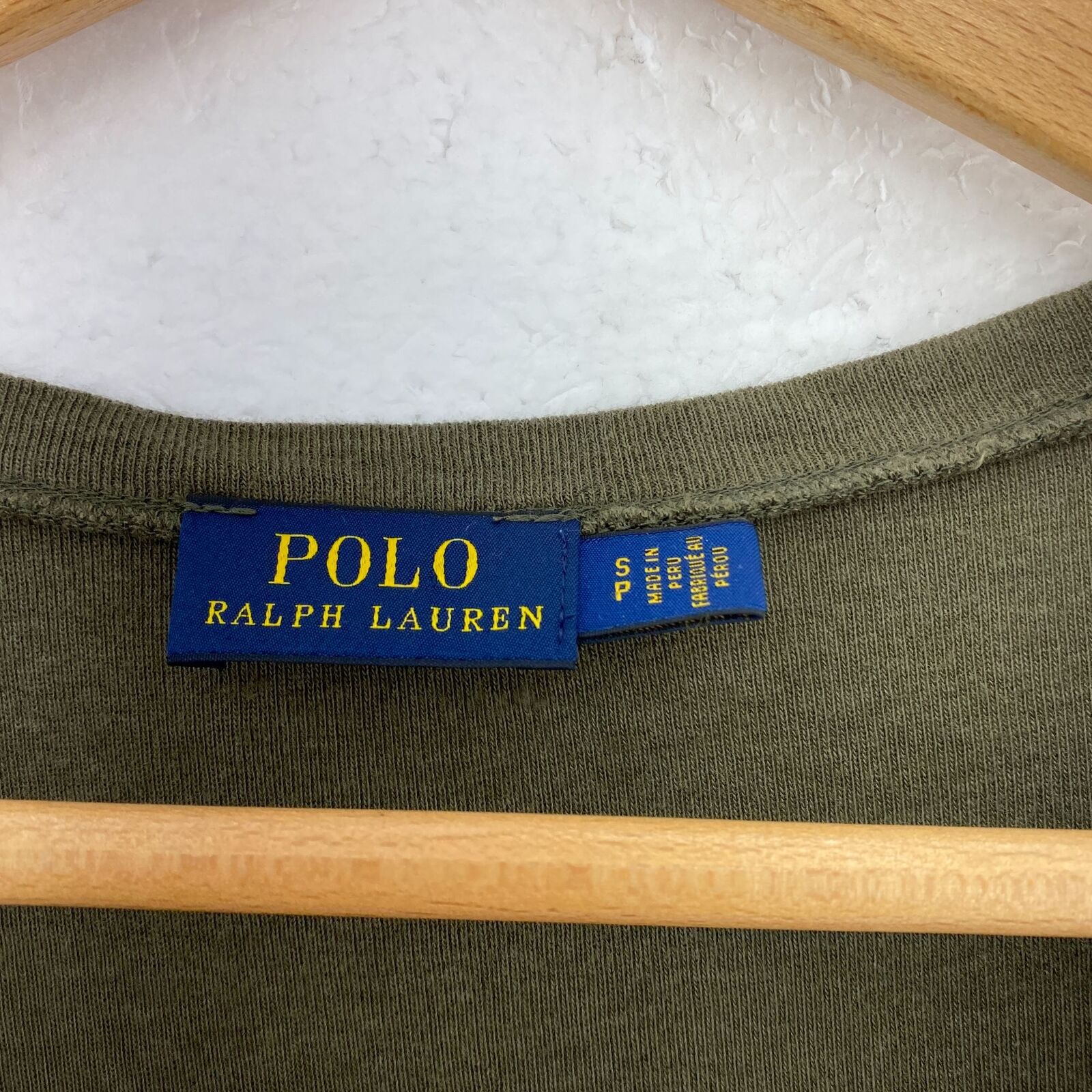 POLO RALPH LAUREN Vintage Green V-neck T-shirt