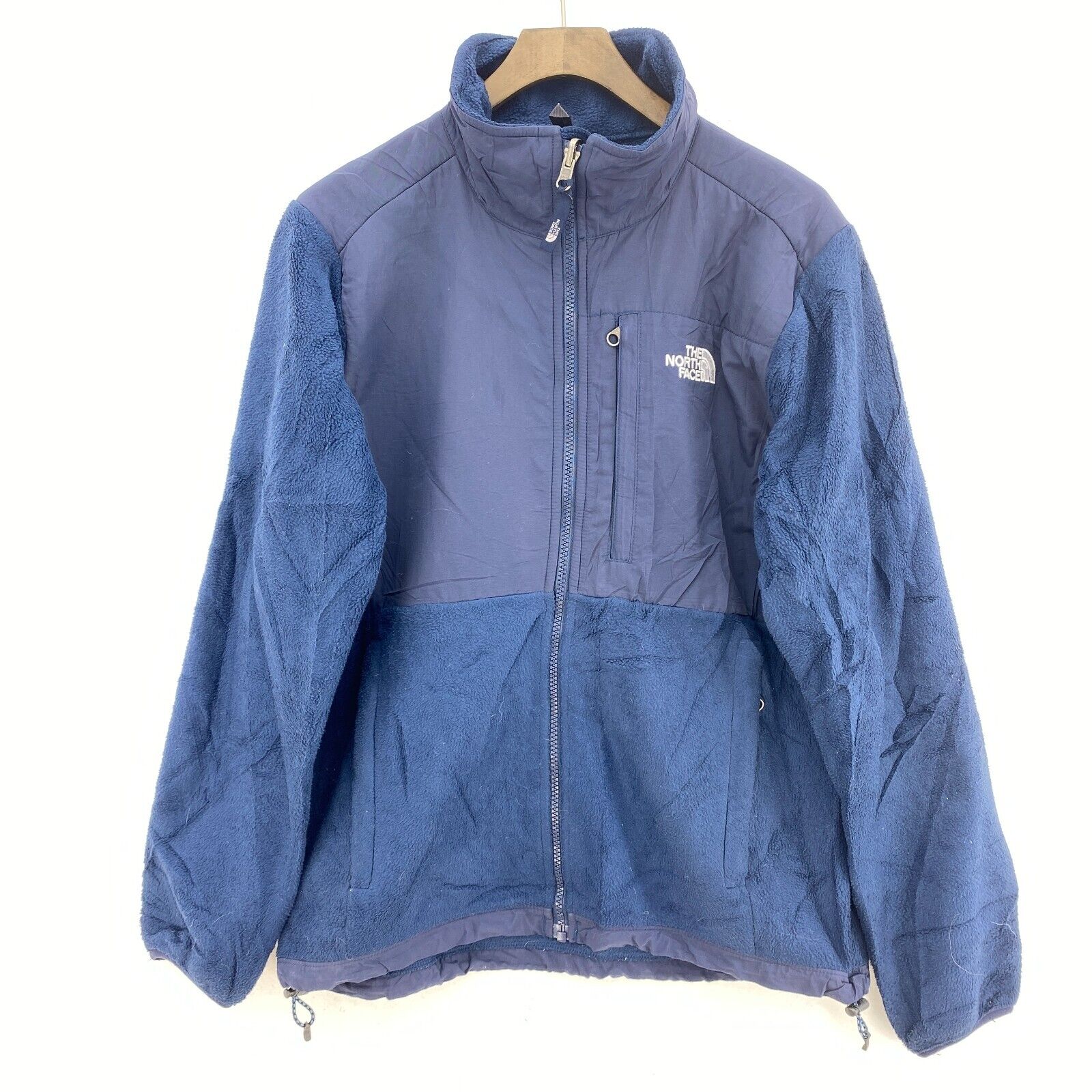 The North Face Women's Fleece Jacket Blue Full Zip Up Size M