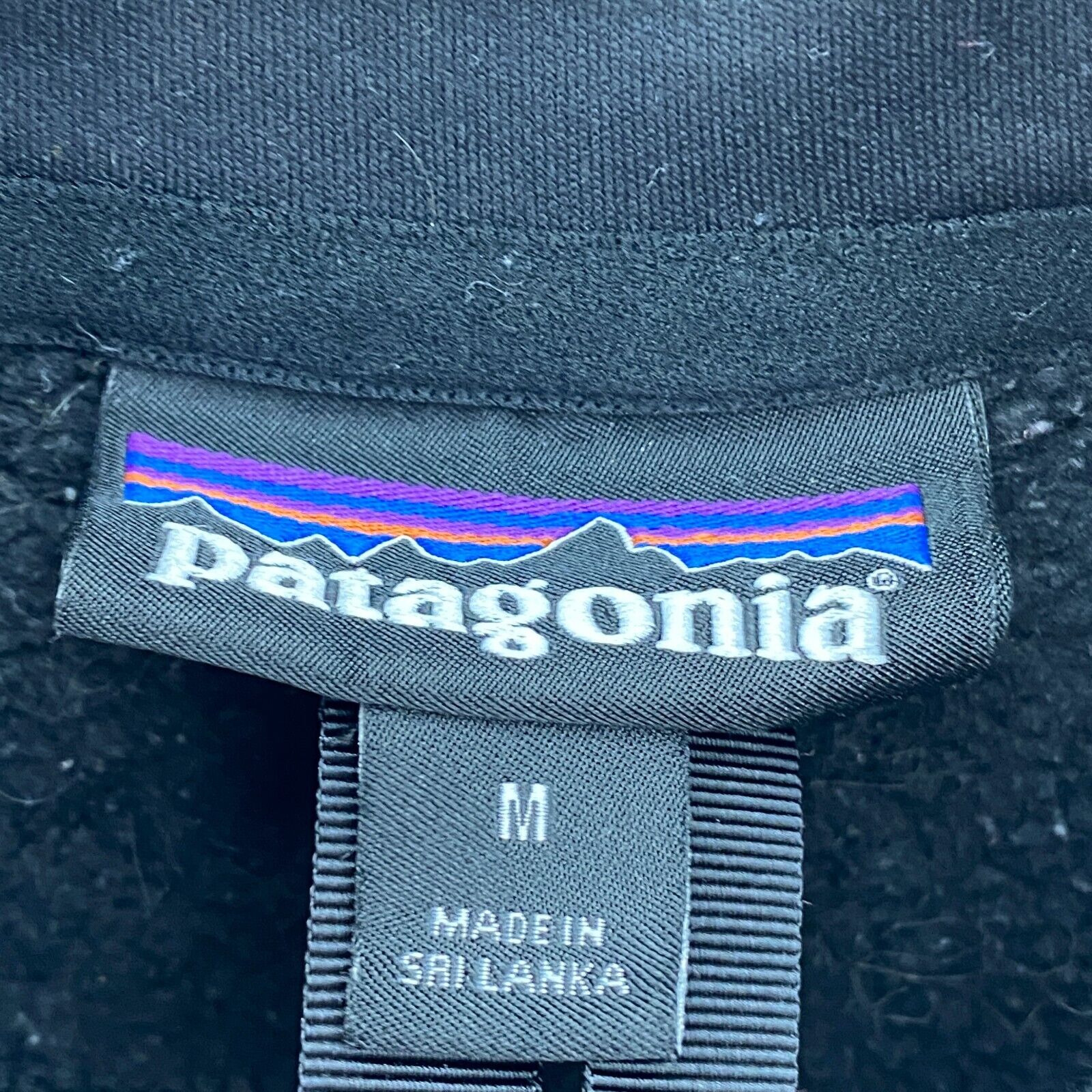 Vintage Patagonia Full Zip Black Vest Jacket Size M