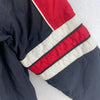 Starter Chicago Bulls Logo Embroidered Insulated Hooded Jacket Size L Black NBA