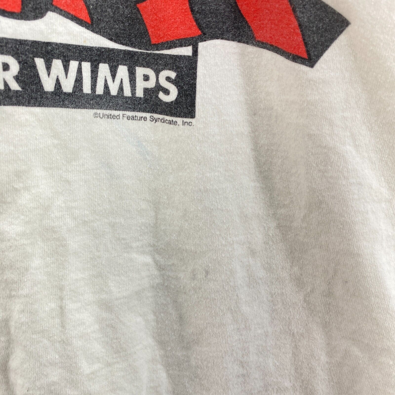 Dilbert Tecnology No Place for Wimps Single Stitch White T-Shirt Size XXL