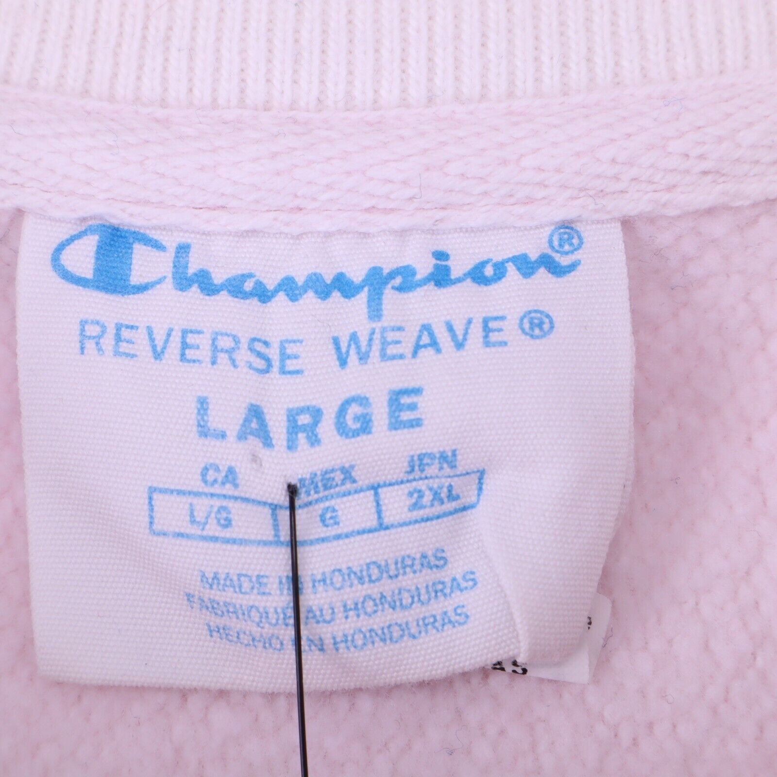 Champion Reverse Weave Vintage Tie Dye Pink Sweatshirt Size Large