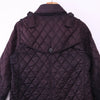 Barbour Valerie Trench Quilt Black Jacket Size 8