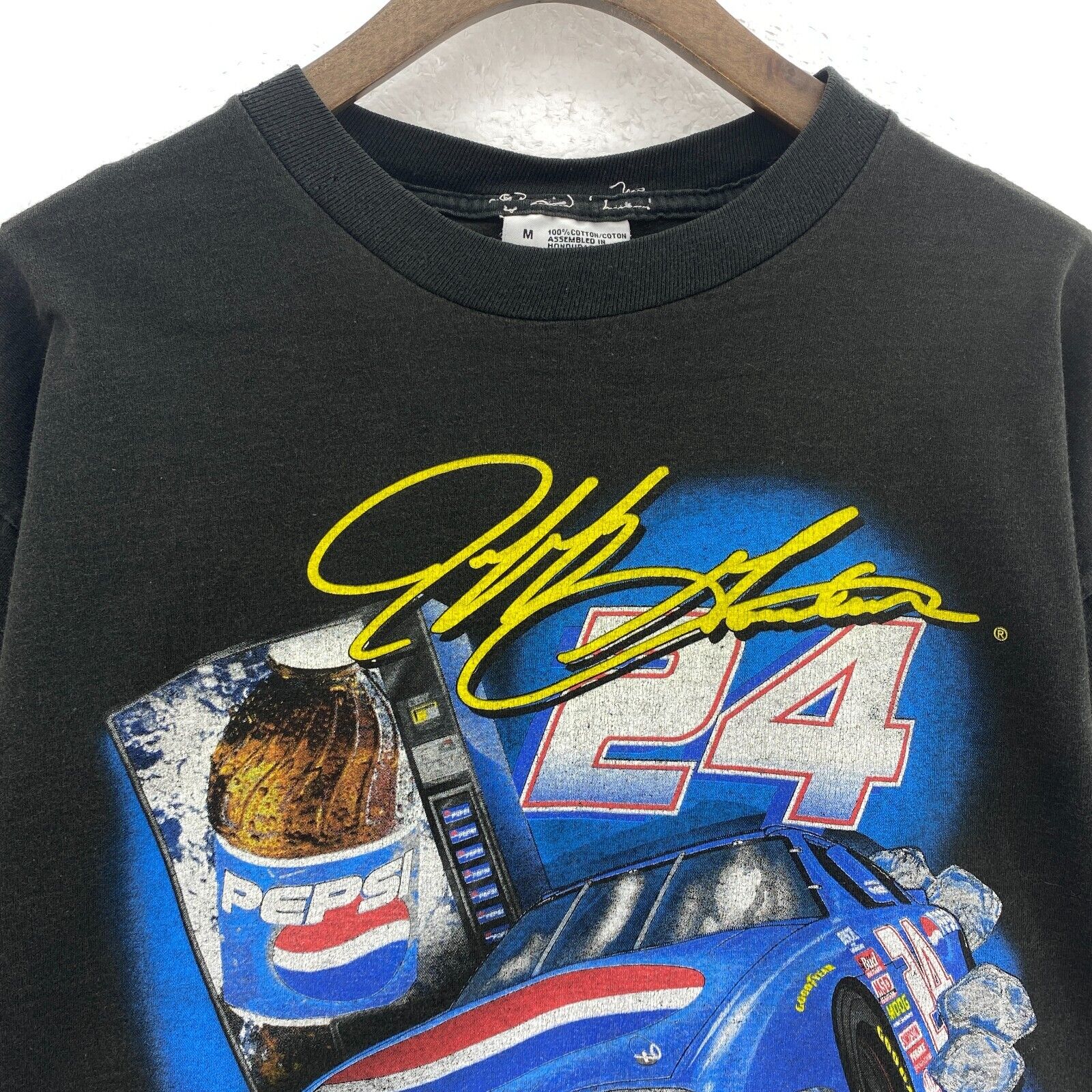 Nascar 24 Jeff Gordon Pepsi Racing Monte Carlo Machine Black T-shirt Size M