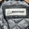 Vintage Boeing Varsity Bomber Jacket Patched Gray Zip Up Size XL