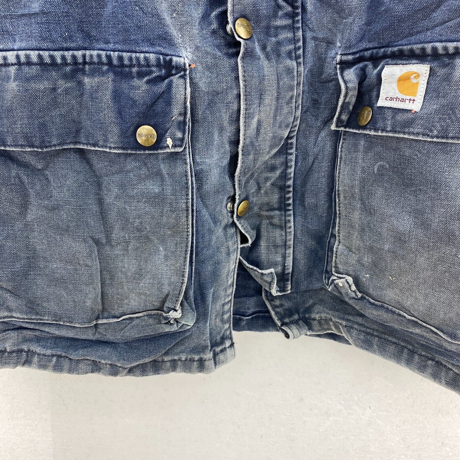 Carhartt Workwear Blue Jacket Size L Full Zip Up