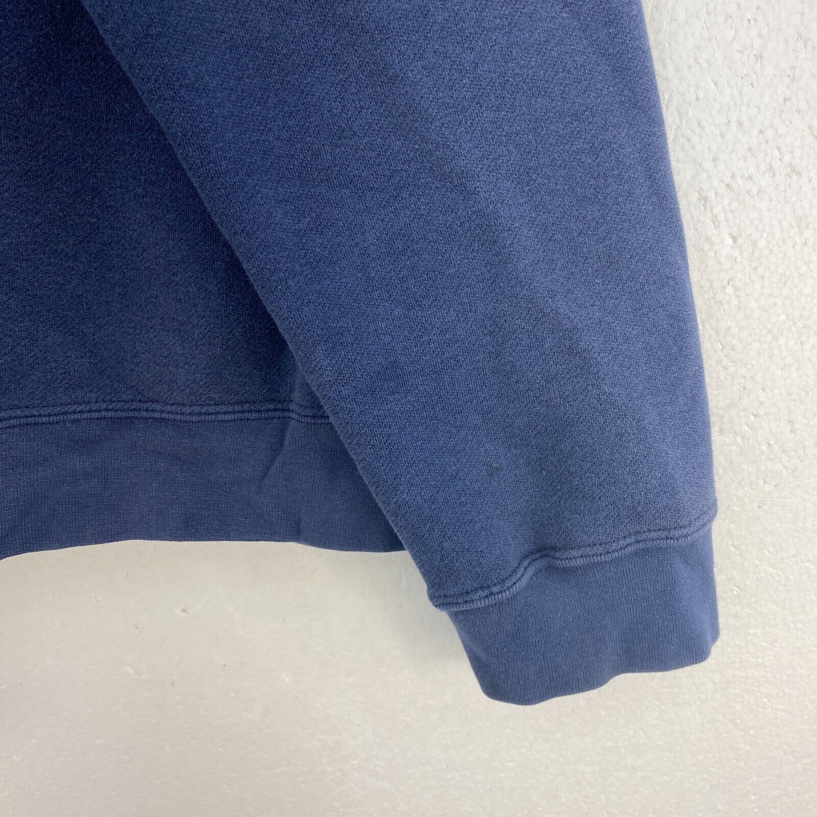 Nike Logo Full Zip Navy Blue Hooded Sweatshirt Size L