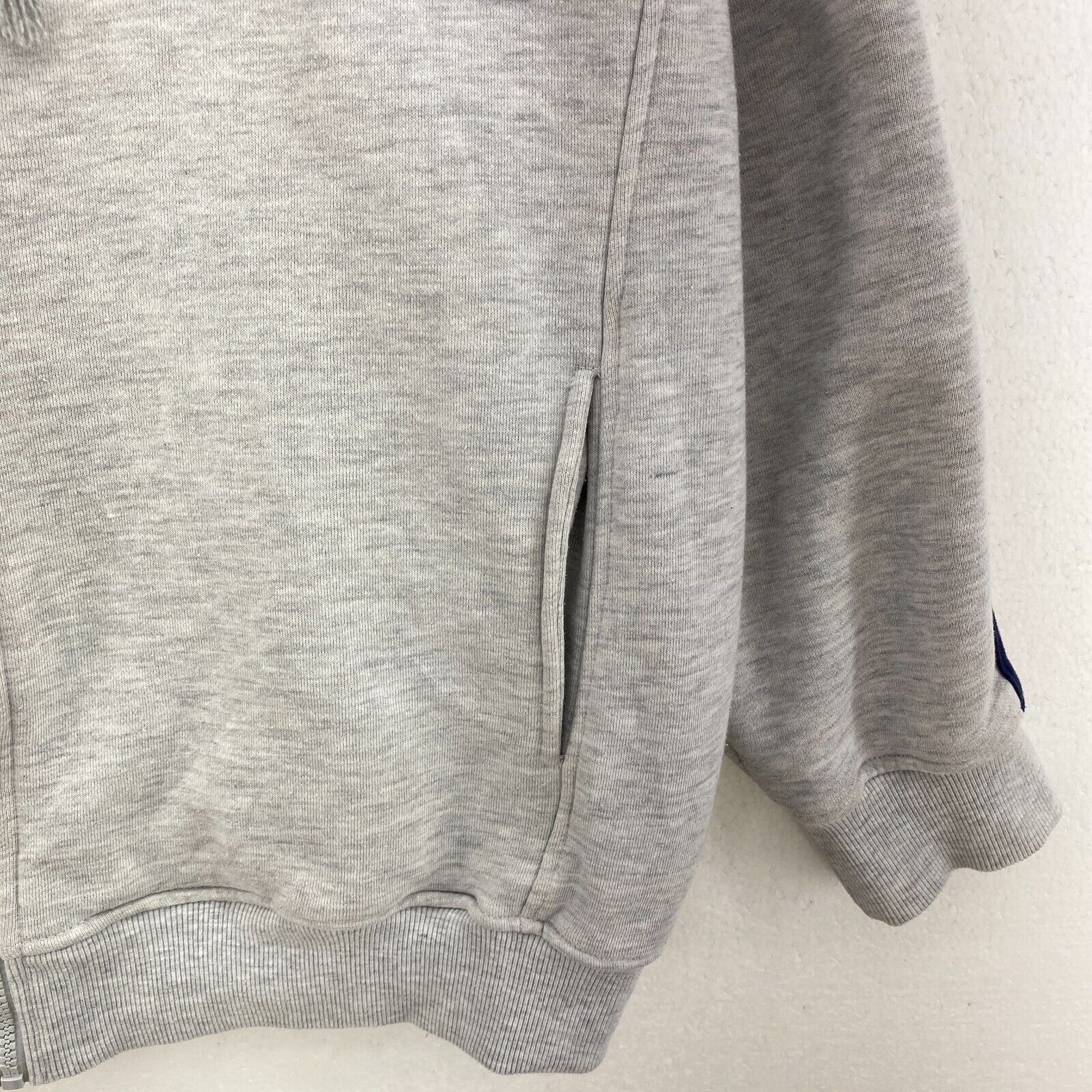 Brooklyn Nets NBA Gray Hooded Jacket Size XL Full Zip Up