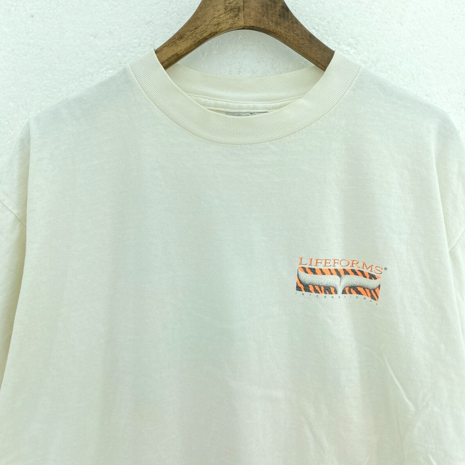 Lifeforms International Volley Frog Jungle Out There White T-shirt Size XL