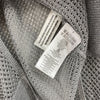 Michael Kors Women's Metallic Mesh Gray Hooded Sweater