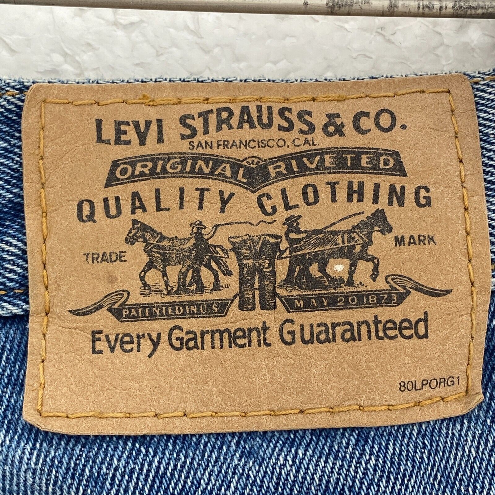 Levi Strauss Orange Tab Medium Wash Jeans Size 30 x 30