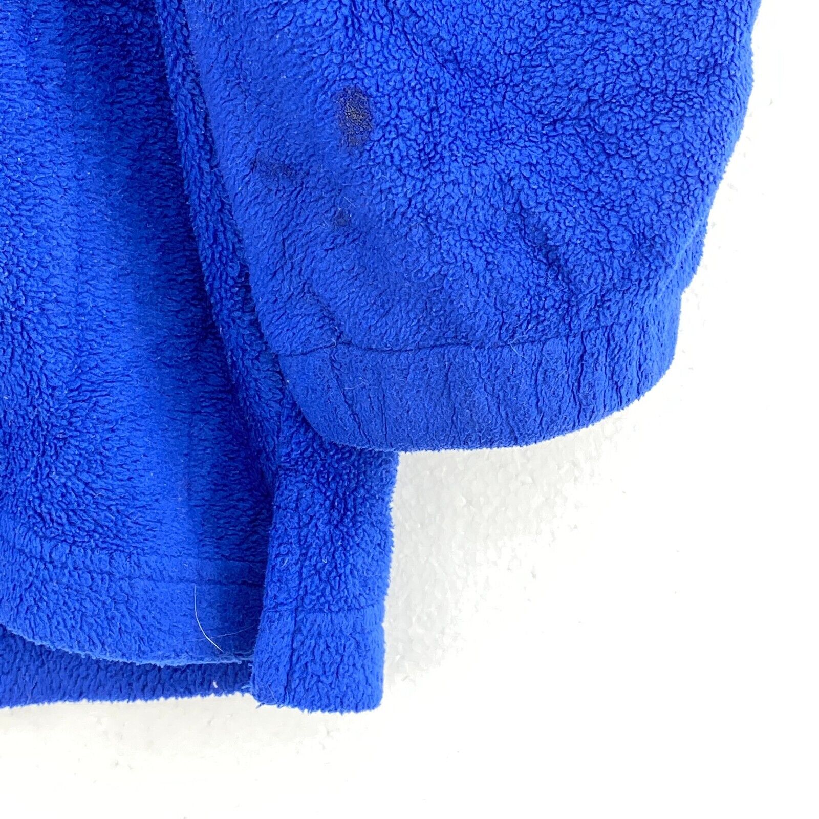 Tommy Hilfiger Quarter Zip Blue Fleece Pullover Jacket Size XL