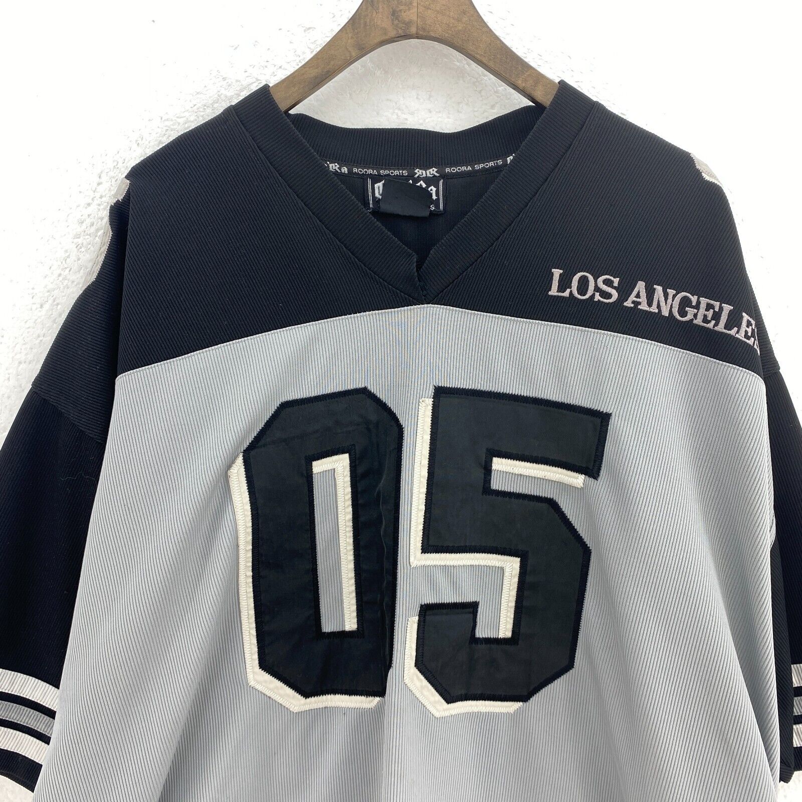 Y2K Roora Sports Los Angeles 05 Black Gray Jersey Size 2XL