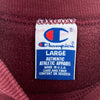Vintage Champion Logo Crew Neck Burgundy Red Sweatshirt Size L